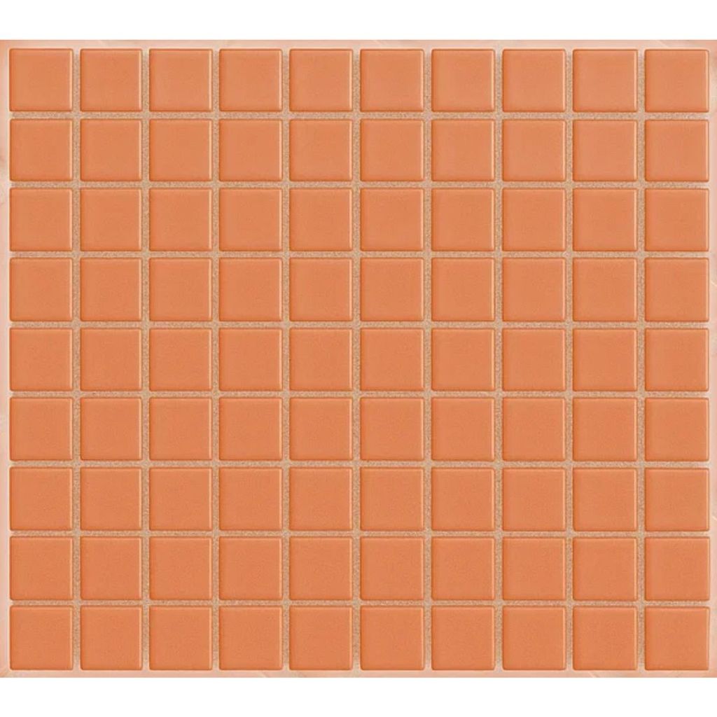 Pastilha Vidro Cristal 001 Laranja (2,5X2,5 cm) - Linea Vitral