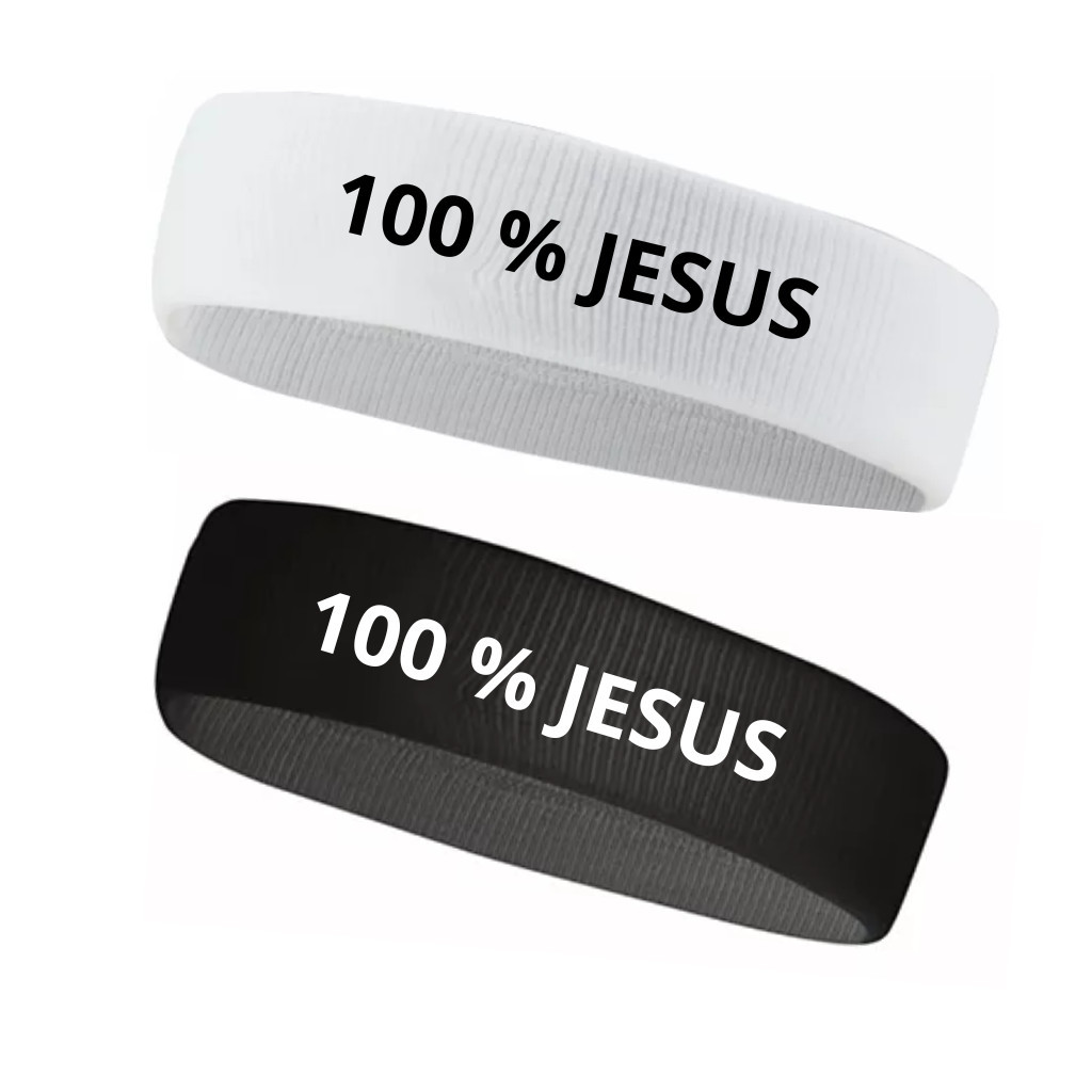 Kit 2 Faixa Testeira Jogador Neymar Jr 100% Jesus Qualidade
