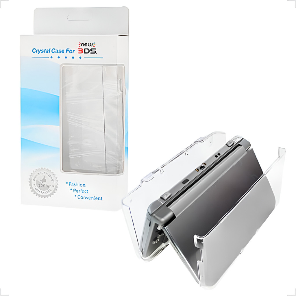 Capa Acrílica Transparente para Nintendo New 3DS – Protege contra Riscos, Poeira, Protetora  e Pequenos Impactos