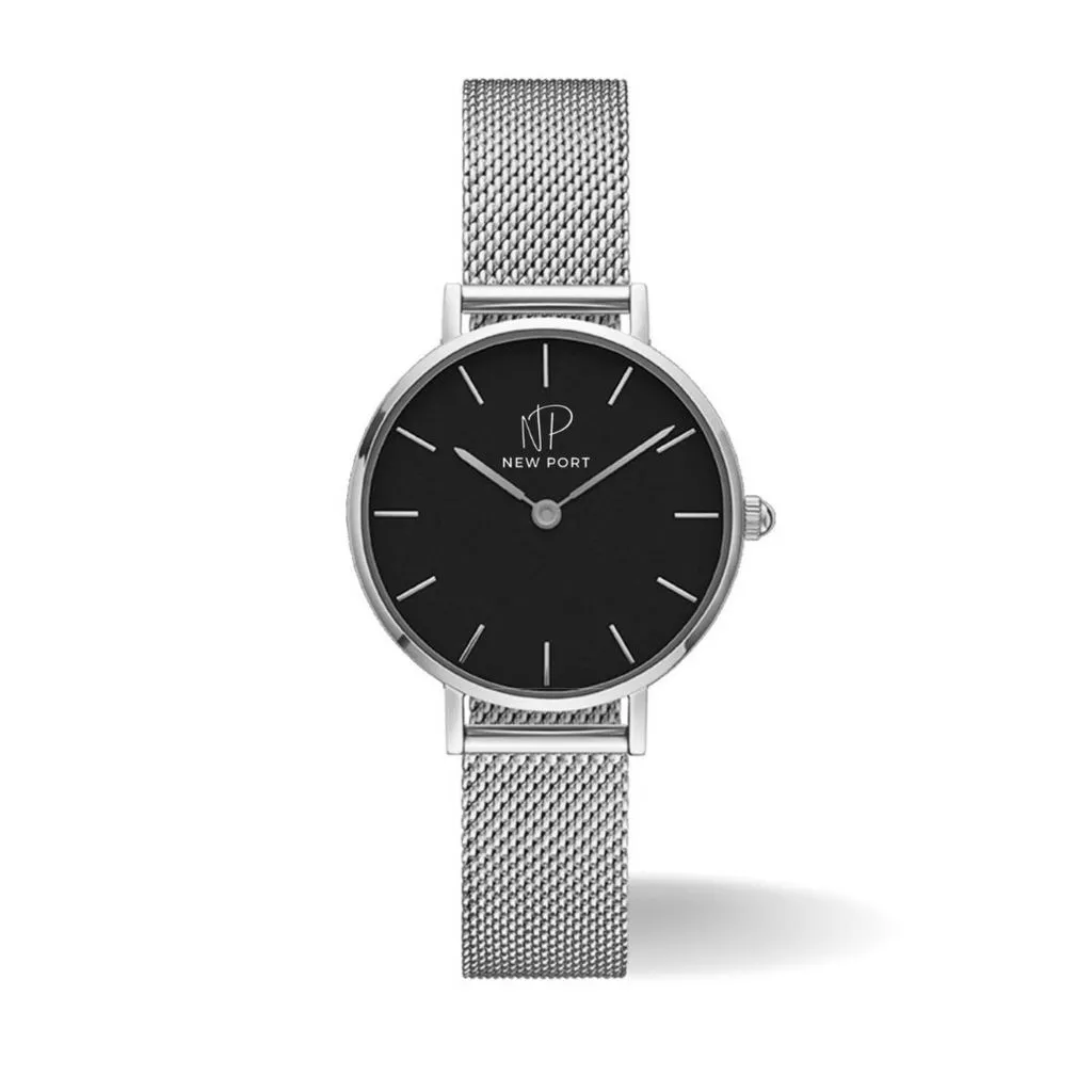 Relógio Feminino Prata Casual Delicado Elegante NewPort 32mm