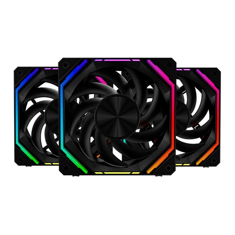 Kit Ventoinhas Aigo Darkflash Infinity 32, ARGB, 3x120mm, Preto, INF32-ARGB-3BK em Oferta na Shopee