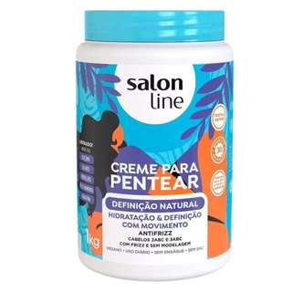 Creme Para Pentear Definicao Natural 1kg Salon Line Entrega Modelagem Sem Enrijecer Os Fios