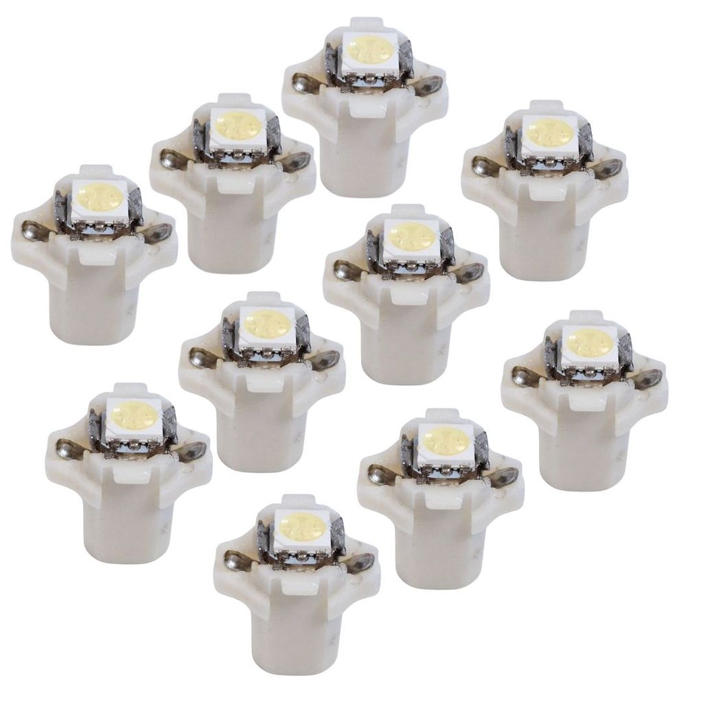 KIT 10 LAMPADA T5 B8.3 D 1 LED BRANCO 12V em Oferta na Shopee