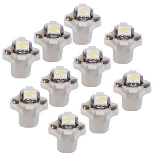 KIT 10 LAMPADA T5 B8.3 D 1 LED BRANCO 12V em Oferta na Shopee