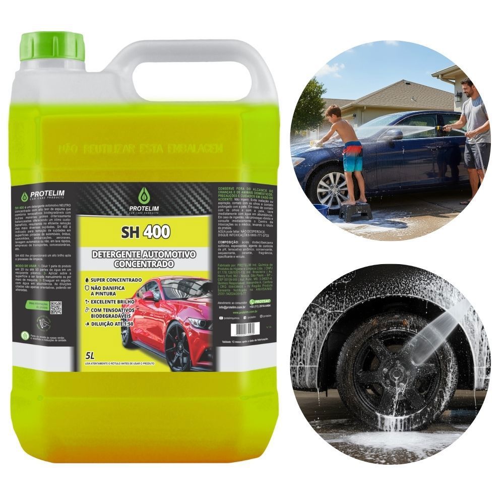 Shampoo Automotivo Neutro Concentrado 5l Prot Sh400 Protelim