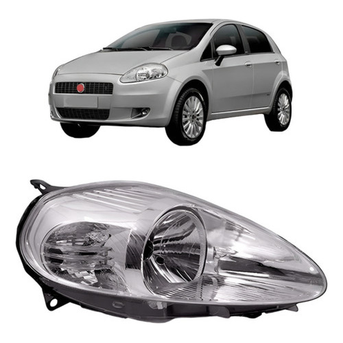 Farol Punto 2007 2008 2009 2010 2011 2012 Cromado Mod.orig