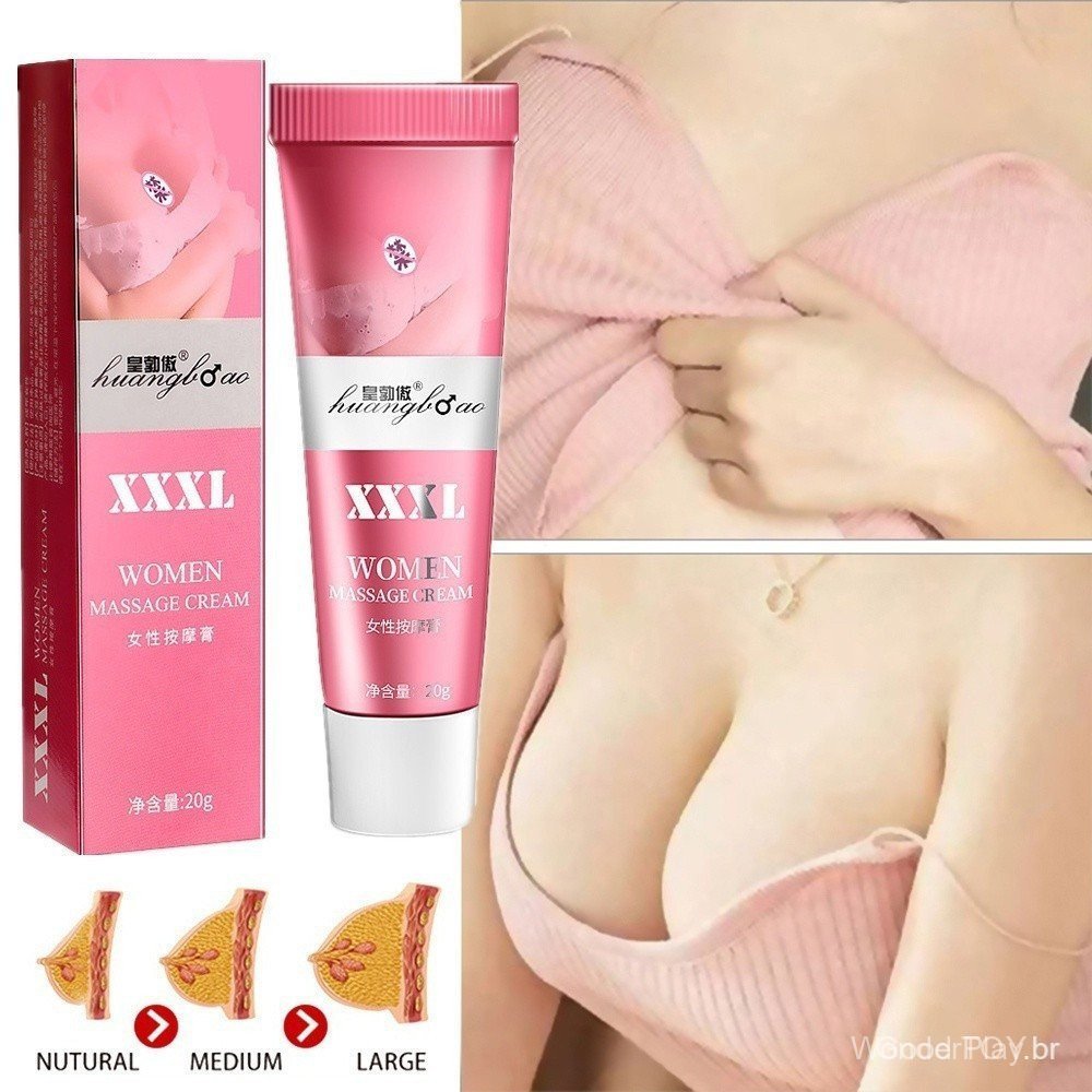 Aumente o tamanho de A-L o mais rápido possível! Creme de Massagem Essência para Seios Aumenta Efetivamente a Firmeza JM