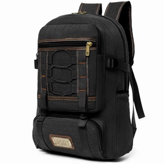 Mochila Vintage de Lona Unissex Retrô Grande Resistente e Espaçosa para Viagem Trabalho Faculdade e Uso Diário em Oferta na Shopee