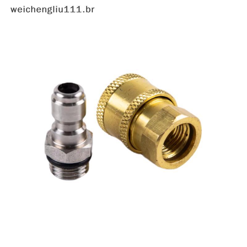 # weicheng Adaptador De Conector De Lavadora De Alta Pressão 1/4 " Fêmea Conexão Rápida Rosca M14 * 1.5 .