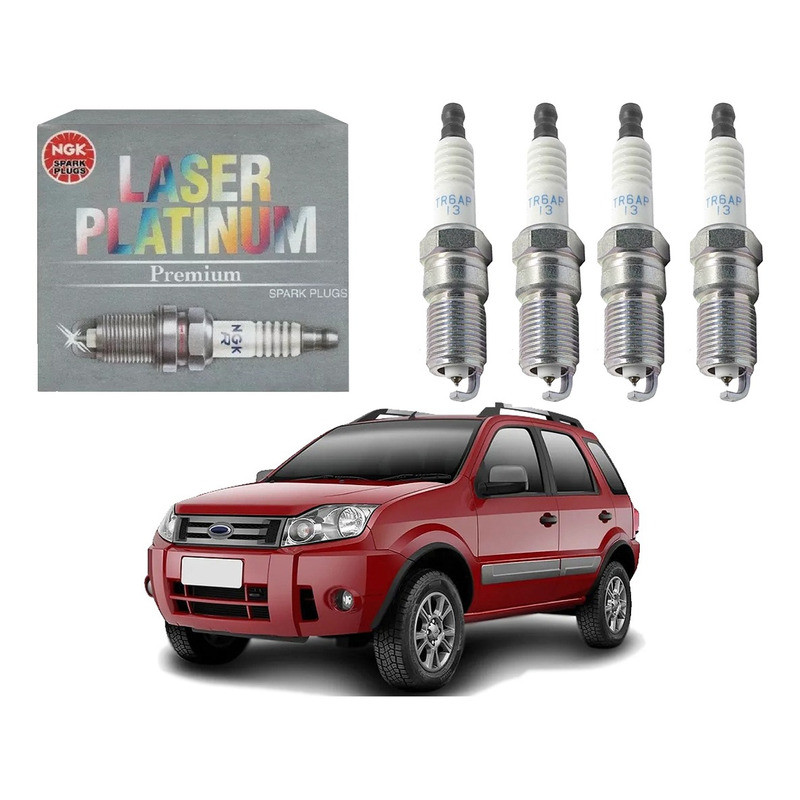 Jogo Velas Ngk Ford Ecosport 2.0 16v Duratec 2008 A 2012