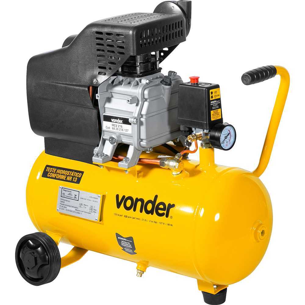 Motocompressor de Ar Vonder 21L 8PCM Monofásica MCV216
