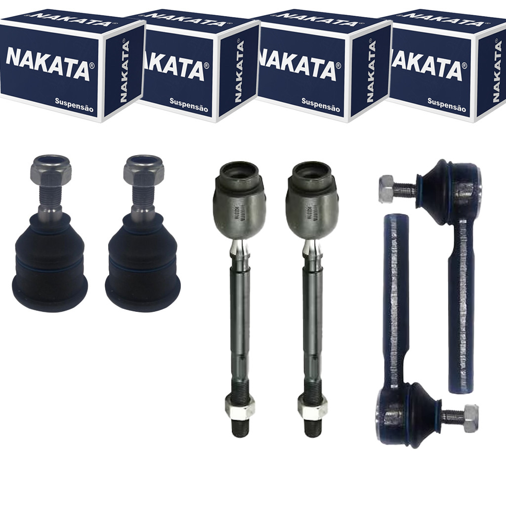 Kit 2 Terminal 2 pivo 2 Barra axial Uno Mille 1992 ate 2012