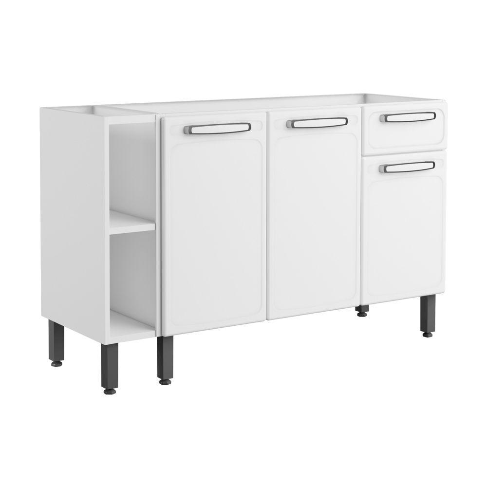 Balcão de Aço 3 Portas 1 Gaveta 2 Nichos Evidence Bertolini