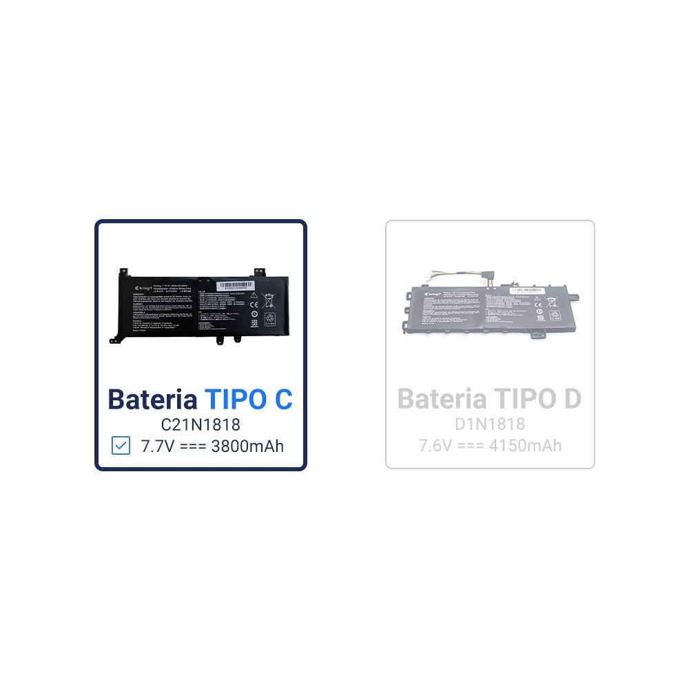 Detalhes do Bateria para Notebook Asus M Series M515DA-EJ533T | 7.7V Tipo C