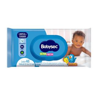 Toalhas Umedecidas Babysec Ultrasec Fresh 48 Unidades - 1 (UM) pacote em Oferta na Shopee