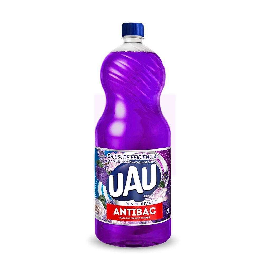 Desinfetante Antibac UAU Lavanda e Rosas 2l em Oferta na Shopee