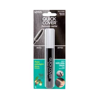 Retoque De Raiz Kiss New York Gray Hair Touch Up Marrom Escuro em Oferta na Shopee