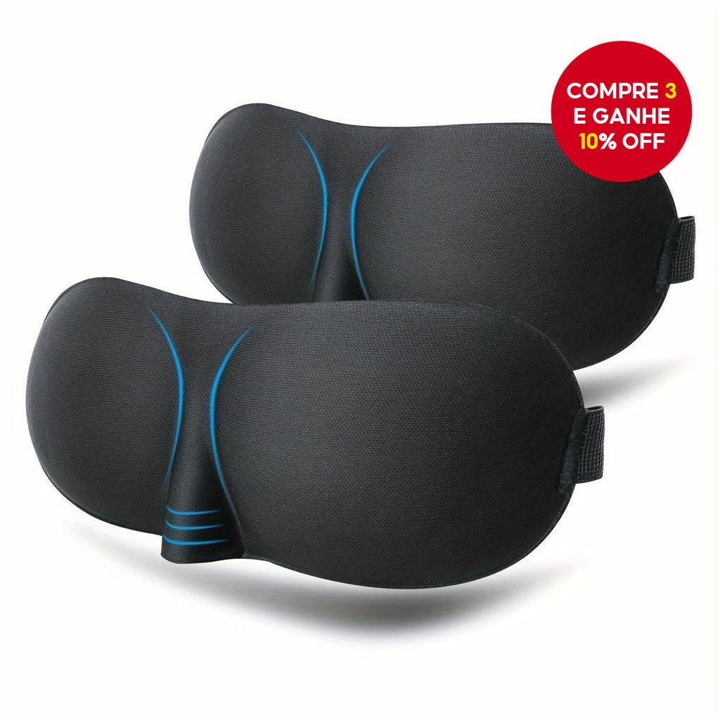 Imagem Máscara De Dormir Com Contorno-Capa Blackout Macia Para Viagens , Cochilos , Meditação , Homens E Mulheres ​ 3D 3D