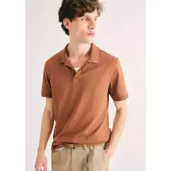 Camisa Polo Básica Masculina Manga Curta Pima