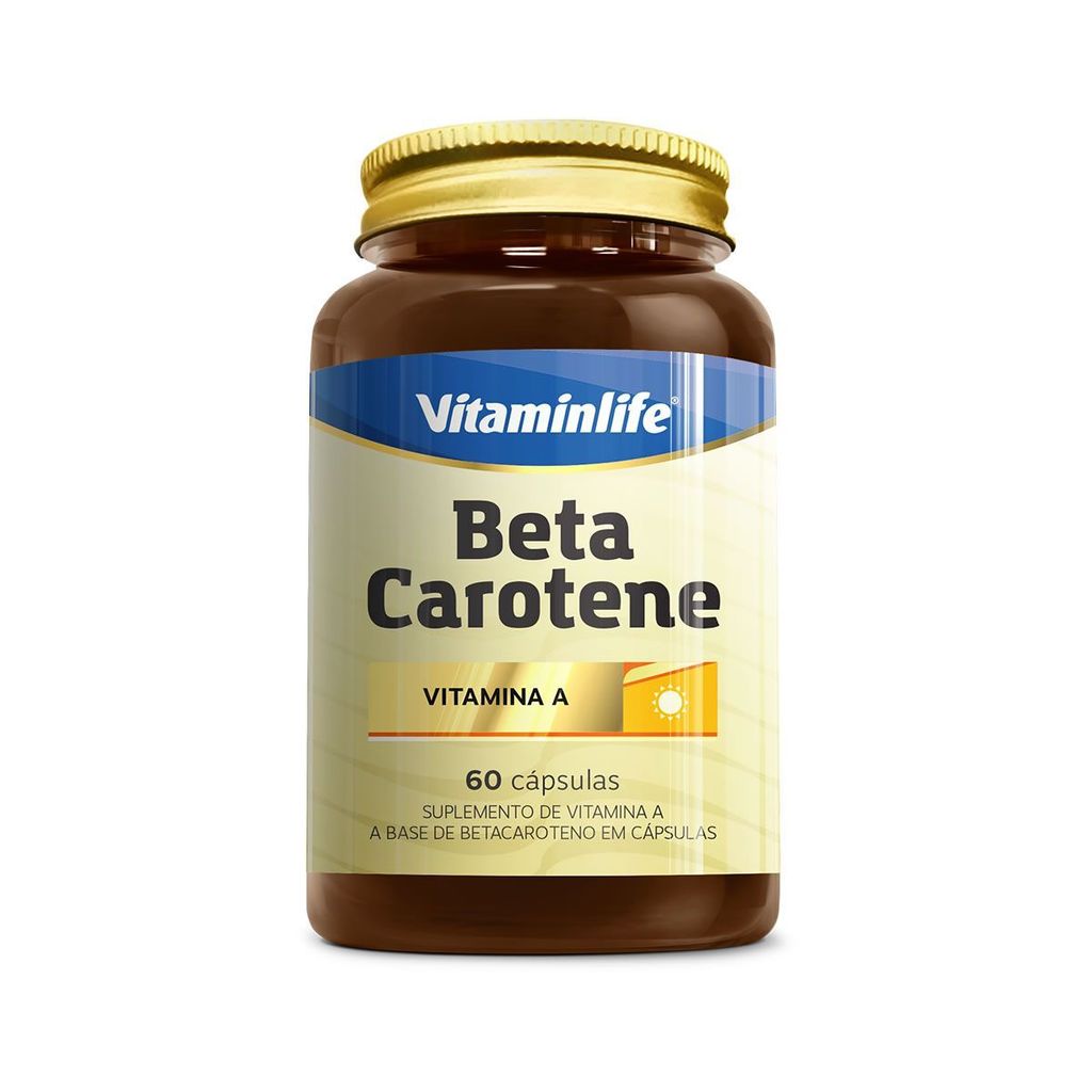 Beta Carotene - 60 Cápsulas - VitaminLife
