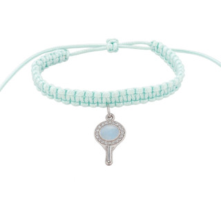 Pulseira Macramê Espelho Iemanjá Cetim Azul Bebê em Oferta na Shopee