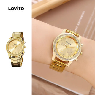 Lovito Relógio de Quartzo com Detalhes Em Strass Elegante Movimento De Borboleta LFA105248 em Oferta na Shopee