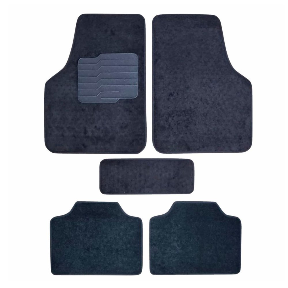 Jogo Tapete Acarpetado Sandero Logan Clio Scenic Kwid Symbol Duster com Selo Bordado - 5 Peças