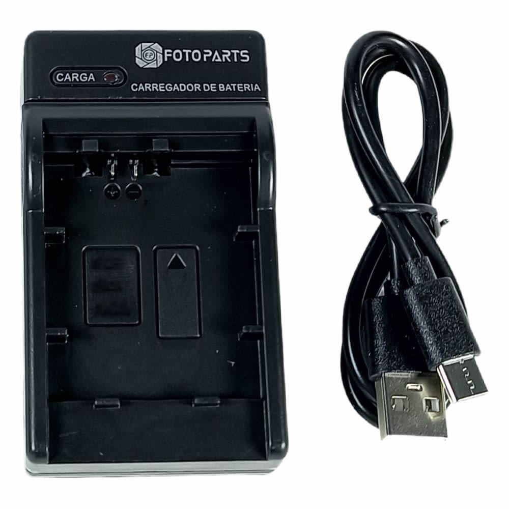 Carregador Bateria Sony NP-FV50 FV30 FV40 FV70 FV90 FV100 e NP-FH50 FH30 FH40 FH60 FH70 FH90 FH100 Slim Fotoparts USB-C
