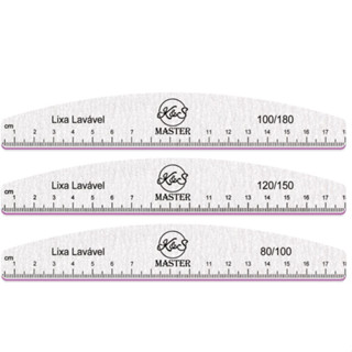 Kit com 10 Lixas Régua Para Unhas  Acrygel Porcelana Fibra em Oferta na Shopee