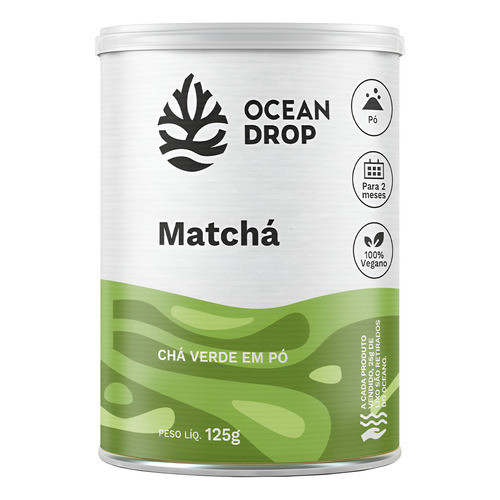 Matcha Em Pó (125g) Ocean Drop Sabor Sem Sabor