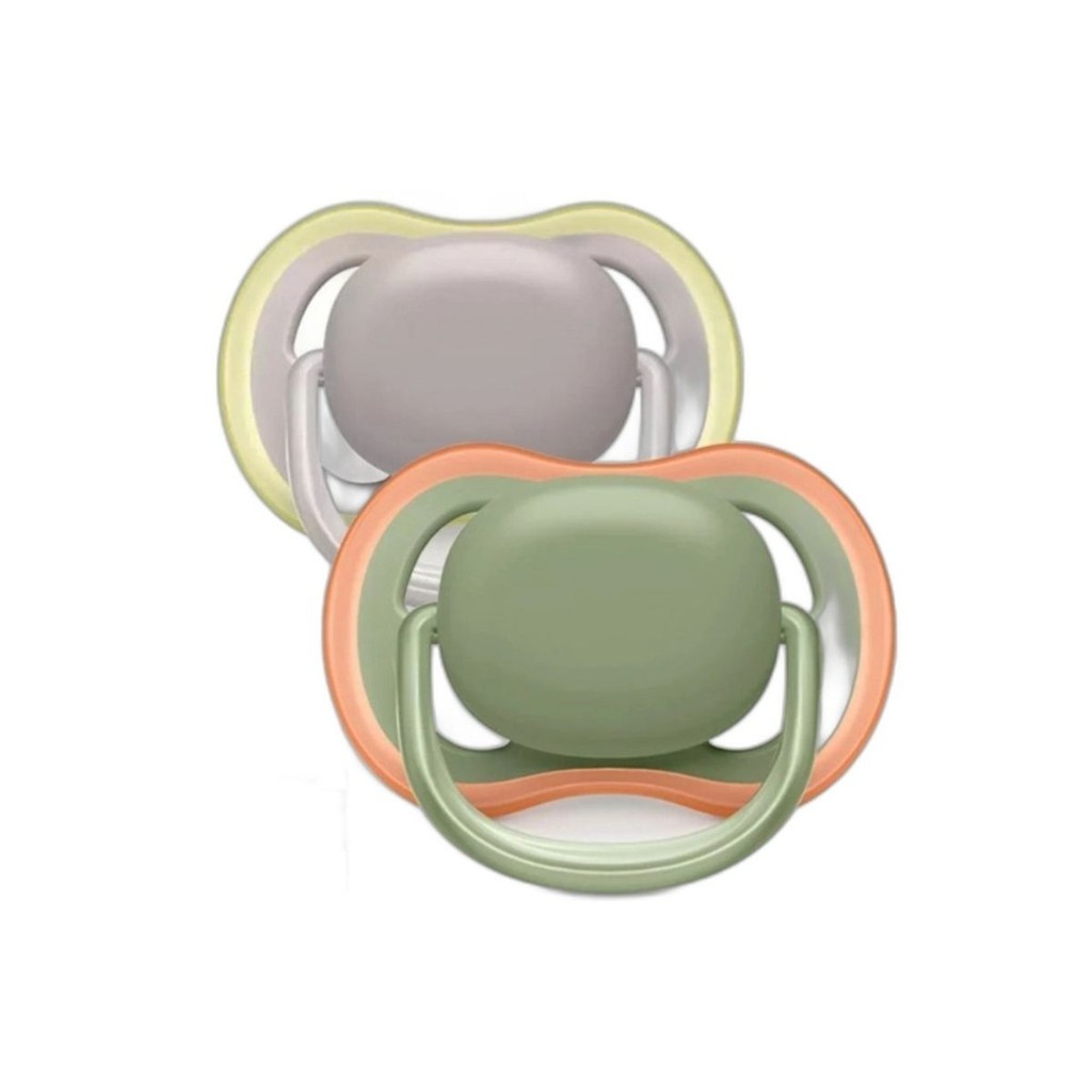 Chupeta Ultra Air Philips Avent 6–18 Meses – Kit Duplo Colorida (SCF085/20)