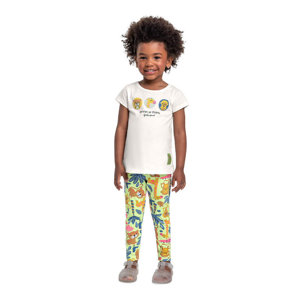 Conjunto Blusa e Legging Menina Bee Loop