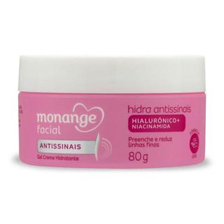 Gel Creme Hidratante Monange Facial Hidra Antissinais 80g em Oferta na Shopee