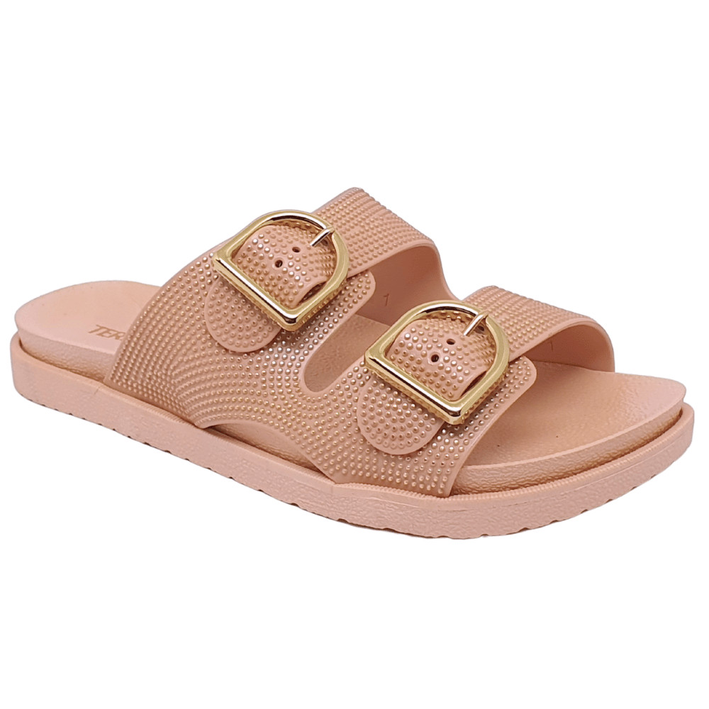 Chinelo Feminino Birken Brilho de Fivela Moda Praia Plataforma Solado Antiderrapante Terra E Água