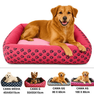 Cama Para Cachorro Casinha Caminha Pet Grande Colchonete Impermeável em Oferta na Shopee