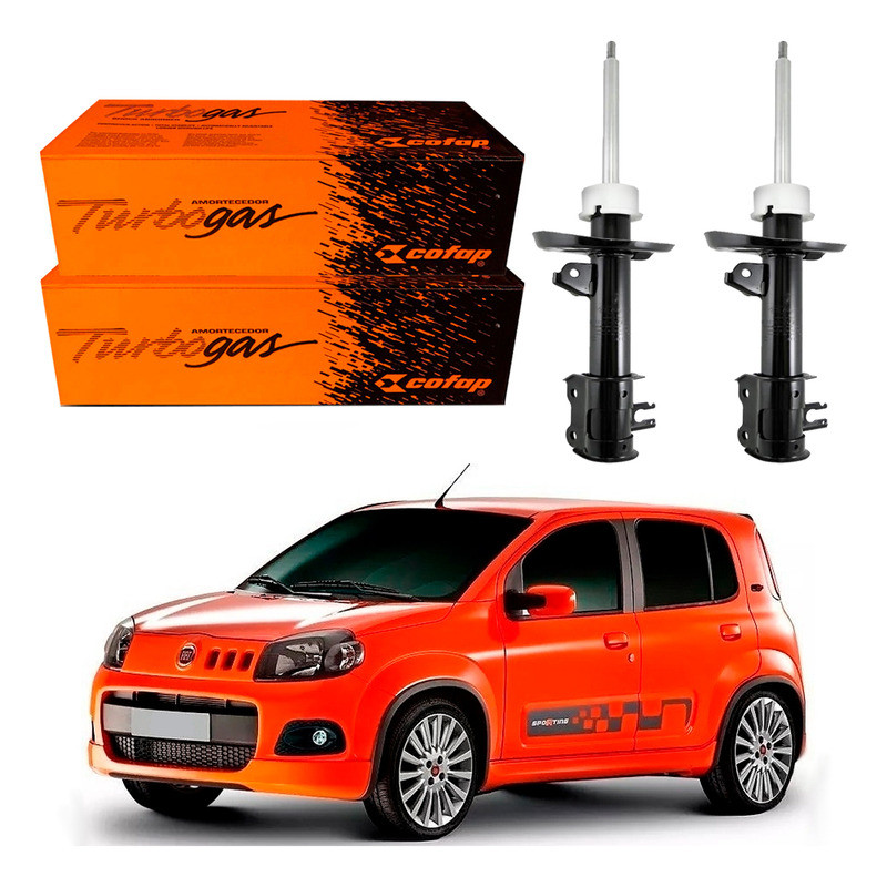 Par Amortecedor Dianteiro Novo Uno Sporting 1.4 2010 A 2016 em Oferta na Shopee