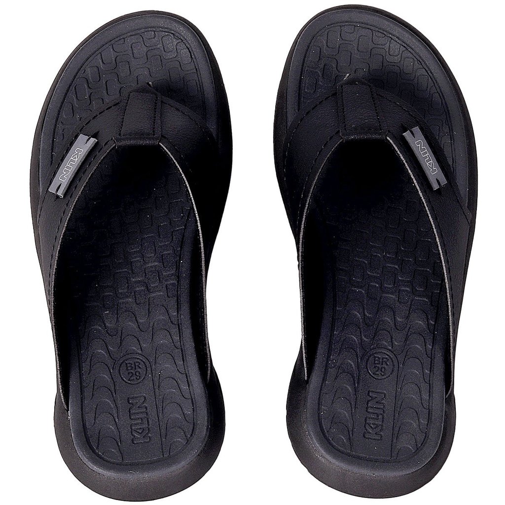 Chinelo Klin Infantil Masculino Preto Grafite Sandália Dedo Confortável Menino Verão Praia Piscina em Oferta na Shopee