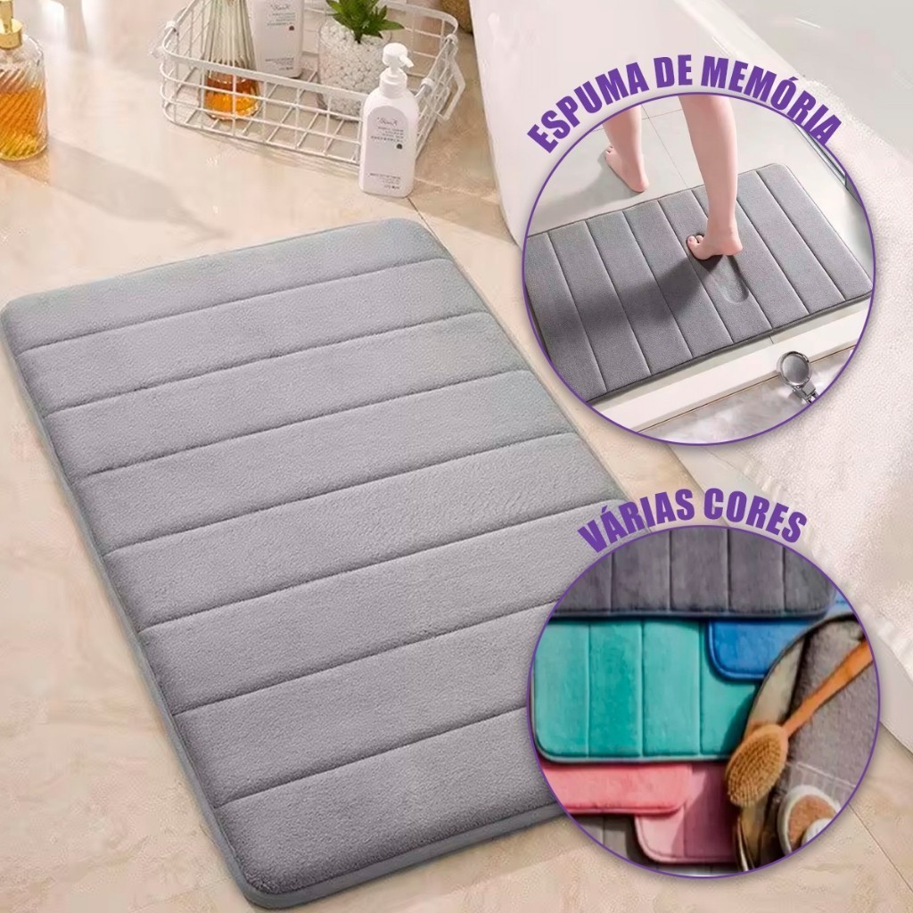 Tapete De Banheiro Antiderrapante  Sublime 40x60 em Oferta na Shopee