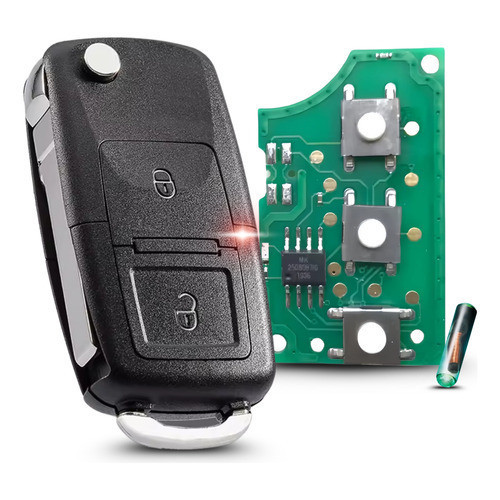 Chave Positron Volkswagen G5 - 2 Botões + Chip T44c Id48