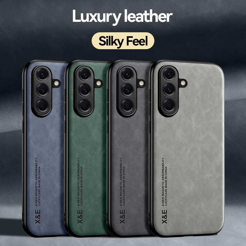Capa De Telefone Luxuosa De Couro PU Para Samsung Galaxy A17 A07 A27 A37 A57 A56 A36 A26 A16 A06 A55 A35 A25 A15 A05 A05