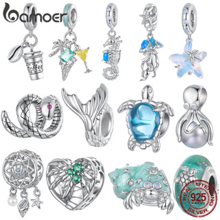 Contas Soltas Com Tema Oceano Bamoer , Amuletos De Vidro Marinho De Prata 925 Para Fazer Pulseiras DIY , Estéticas De Fé em Oferta na Shopee