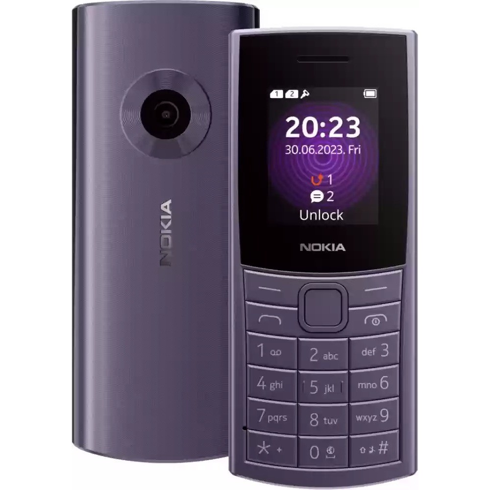 Celular Nokia 4G P/ Idoso Teclado Grande Som Alto 2 Chips - Roxo