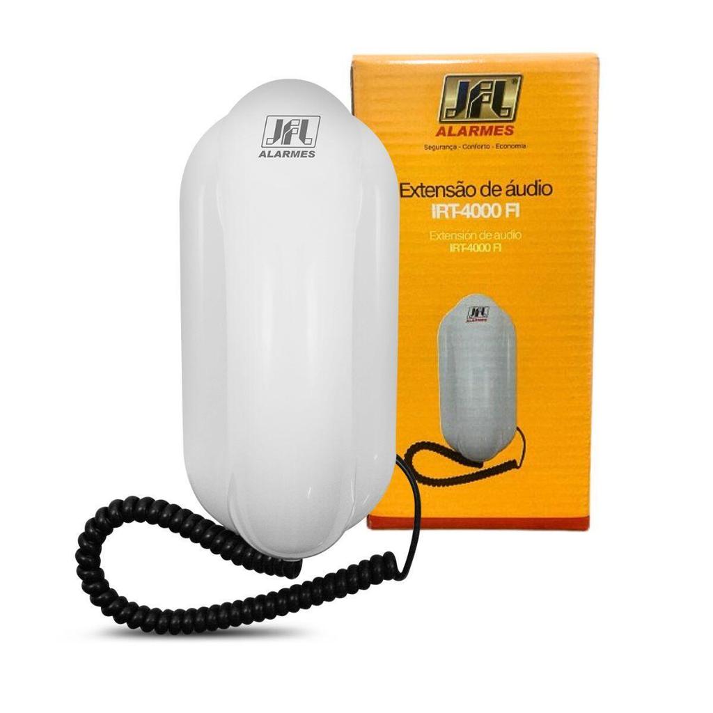 Interfone JFL para Apartamento Condominio Residência Extensão de Áudio IRT4000 FI Branco