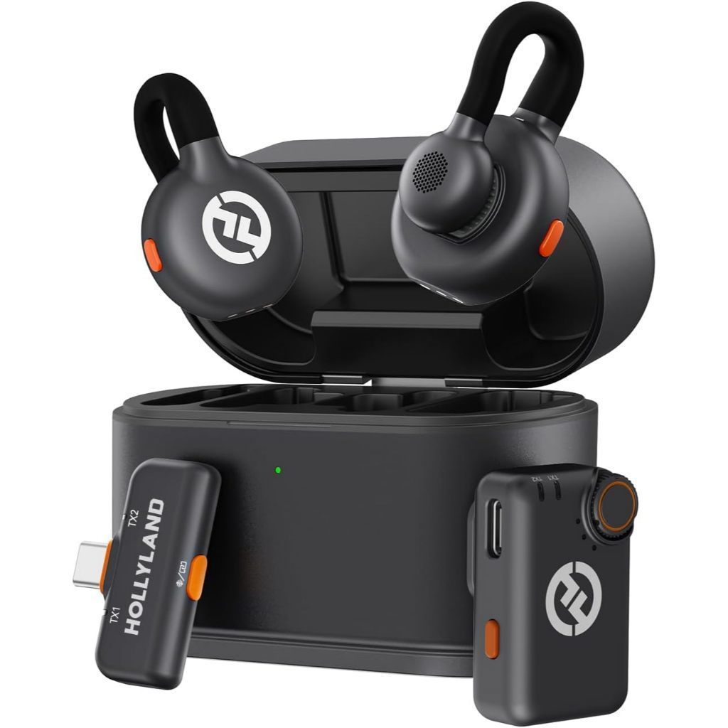 Microfone de Lapela sem fio Hollyland Lark M2S Versão USB-C Mini Combo Ultimate Original Lacrado