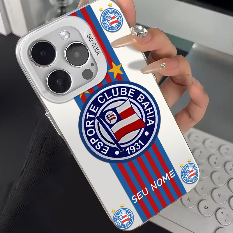 Capa de telefone Com Personalizada Nome Bahia Capinha Para iPhone 11 12 13 15 14 16 Pro Max X Xr Xs 7 8 Plus Case em Oferta na Shopee