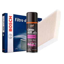 Filtro De Cabine Ar Condicionado Nissan March Versa Original Bosch + Spray Higienizador