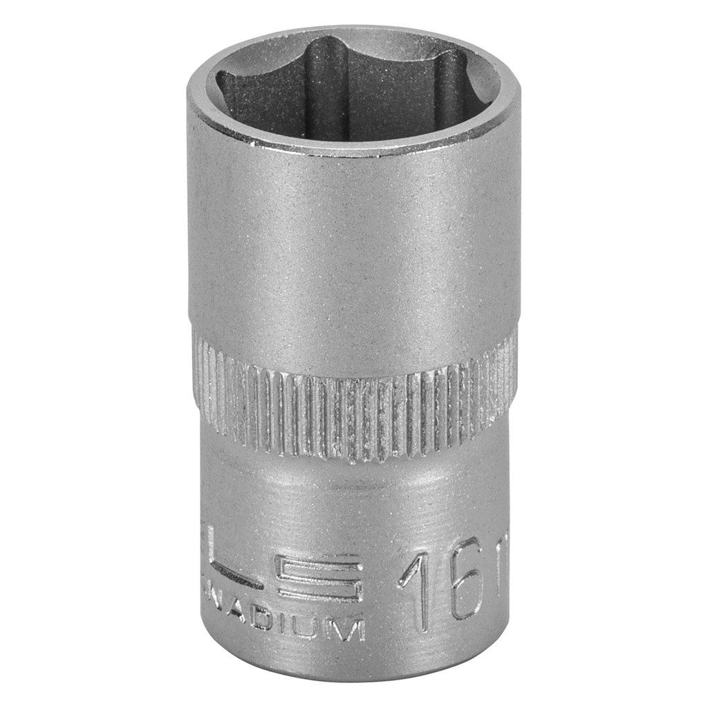 SOQUETE SEXTAVADO ENCAIXE 1/2POL., CRV 16MM, 1PC // STELS