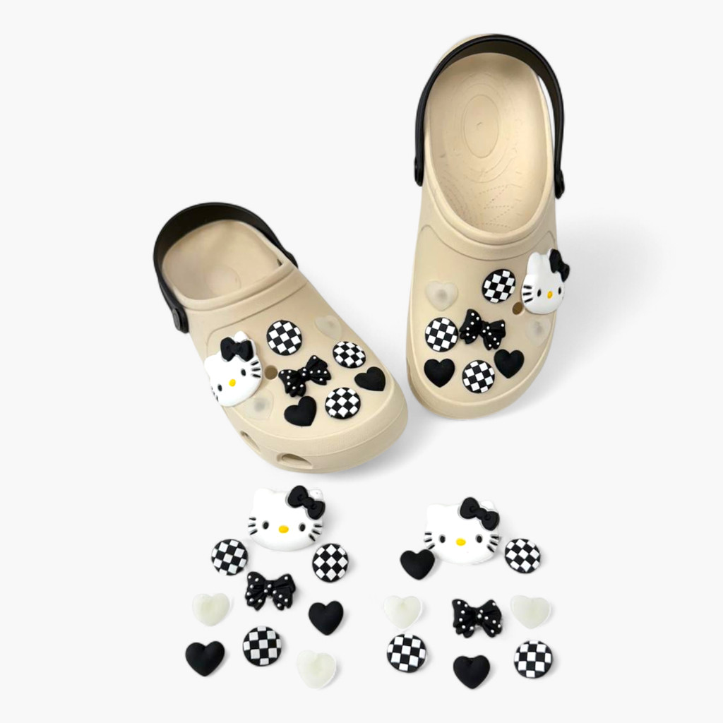 KIT babuche + Botons e várias formas de decorar