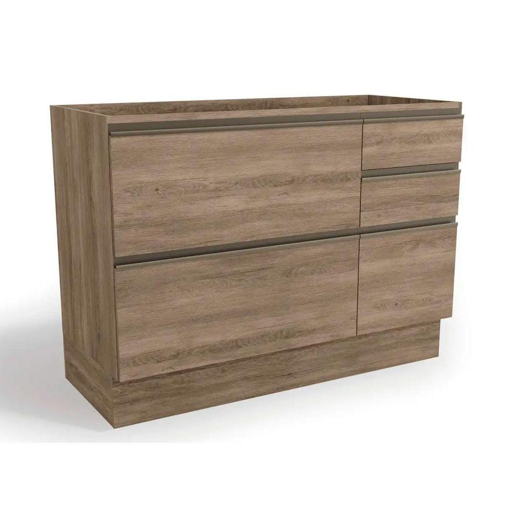 Balcão de Cozinha Maxxi G746 1 Porta e 4 Gavetas p/ Pia s/Tampo 120cm Nogal - Kappesberg em Oferta na Shopee