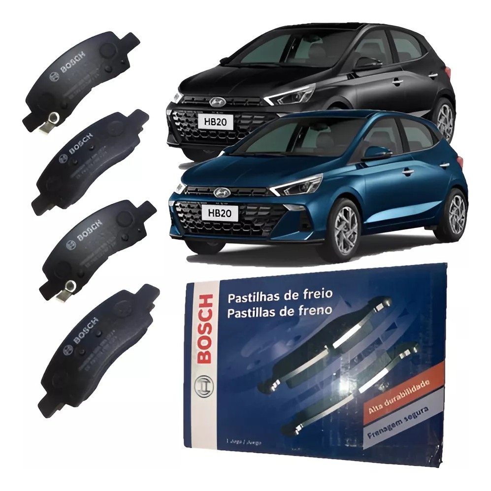 Jogo De Pastilhas Freio Dianteiro Bosch Hb20 1.0 2020 A 2025 - BOSCH PD/2224